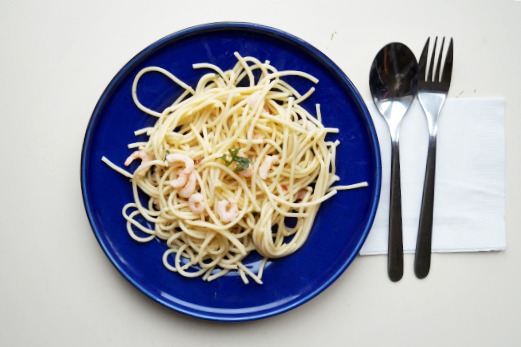 simple garlic pasta