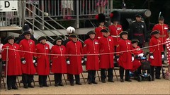 Chelsea Pensioners Trooping The Colour BBC1 Screenshot Horseguards Parade London June 2016