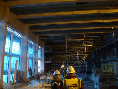 Interior of the unfinished main space of The Studio early 2013. Photo credit Festival And King's Theatres