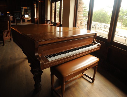 Vintage grand piano, Asilomar Conference Grounds, Pacific Grove, California, USA by Wonderlane