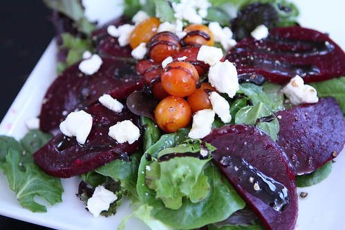 Beet Salad with Feta and Cherry Tomatoes