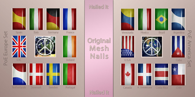 Nailed it Vendor - Mesh Nails - PoE Europe and America Sets