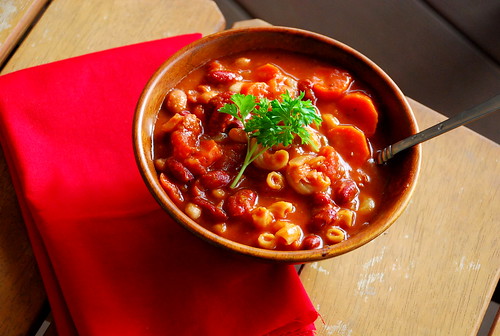 Olive Garden Knockoff: Pasta Fagioli Soup (in the Crock Pot!)
