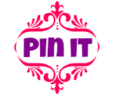 Pin it button pink and purple