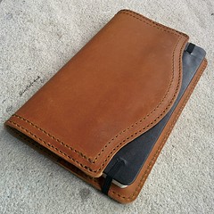 Saddleback Leather medium Moleskine cover tobacco brown