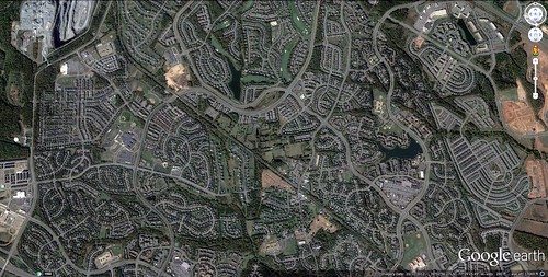 Loudoun County sprawl (Leesburg) (via Google Earth)