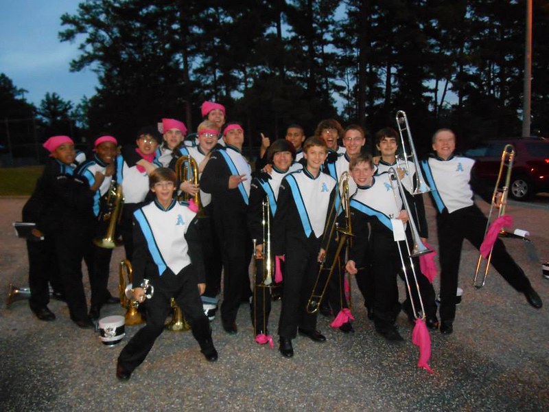 Some of AHS Band members after the PINK show
