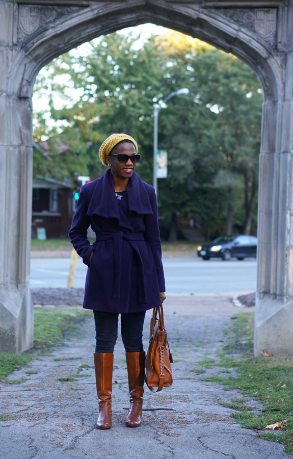 Statement coat, Purple coat, Calvin Klein Wrap Coat 1c