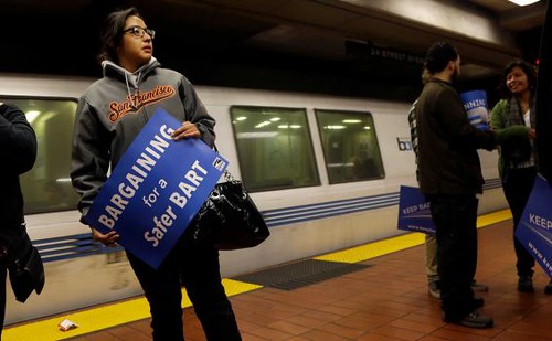 Bay Area Rapid Transit (BART) workers went on strike and paralyzed the system in this region of California. The strike comes at a time of great economic distress. by Pan-African News Wire File Photos