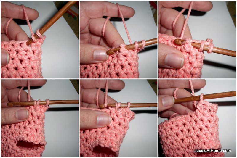 Front-Post-Half-Double-Crochet