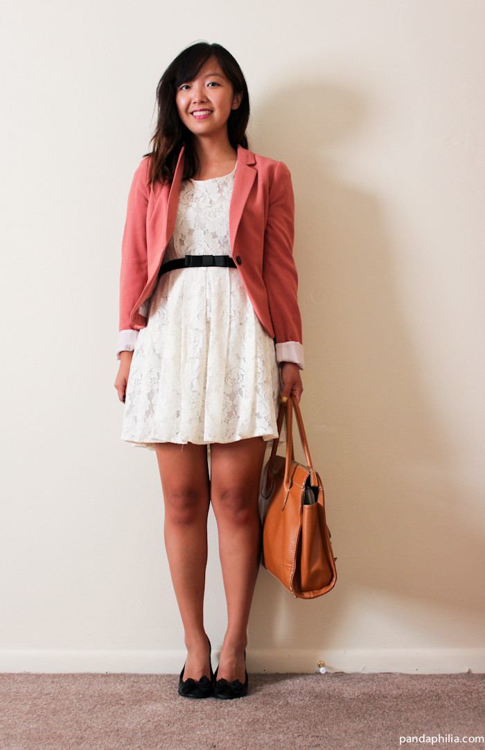 blazer and dress work outfit
