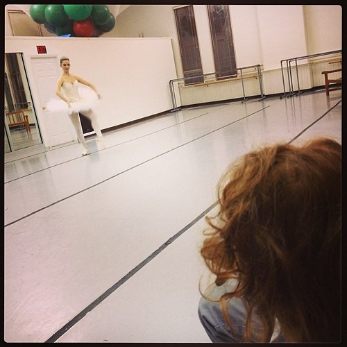 How to make a 4yo ballerina happy. #clevelandnutcracker @ohiodancetheater