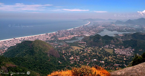 Barra da Tijuca vista do Topo da Pedra Bonita - Rio de Janeiro - Brasil by .**rickipanema**.