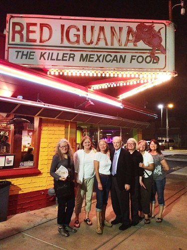 Second pic in front of the Red Iguana
