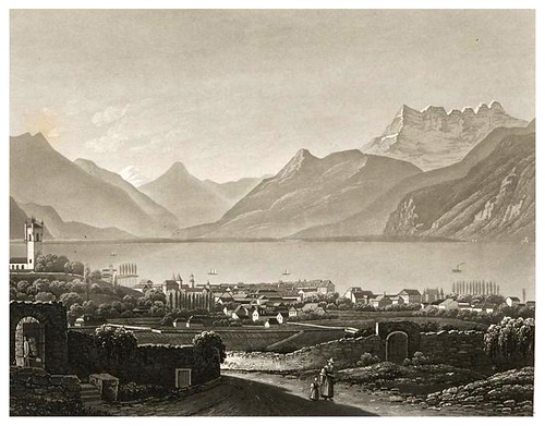 014- Vista de Vervey-Cinquante vues pittoresques de la Suisse… -Vía e-rara