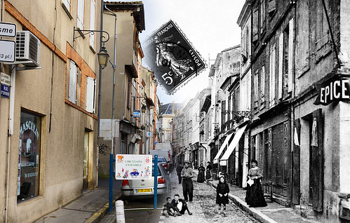 Rue Sainte Catherine ... Now and Then ... by Curufinwe - David B.