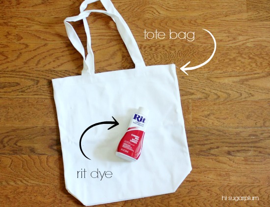 Hi Sugarplum | DIY Dip Dyed Ombre Tote Bag