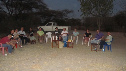 The group outside Dan's place in Ndoleleji.