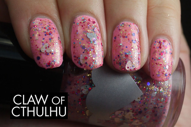 OPI Pink Friday Swatch (with Rainbow Honey Power of Love)