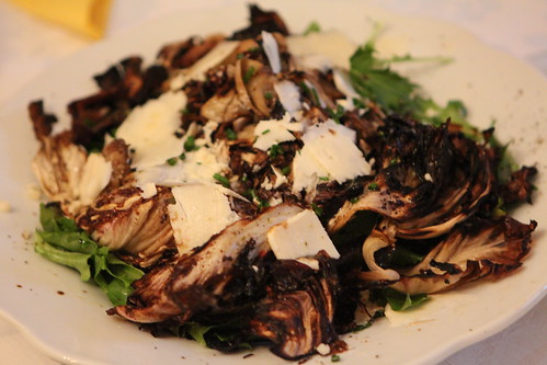 Grilled Radicchio Salad with Aged Cheddar and Balsamic