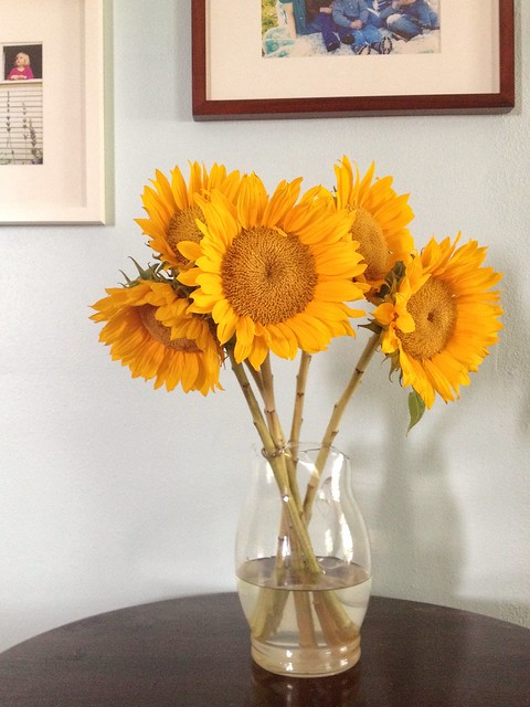 Sunflowers in vase