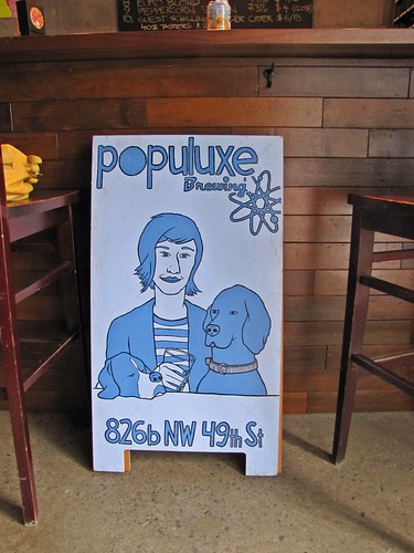 Populuxe Brewing sign