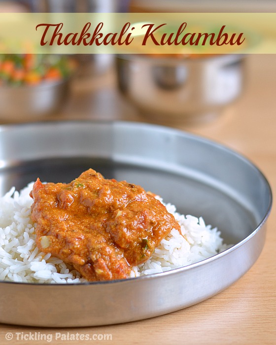 Thakkali Kulambu for Rice