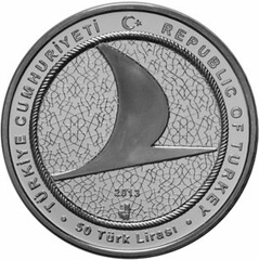 Turkey's Airline Anniversary Coin obverse