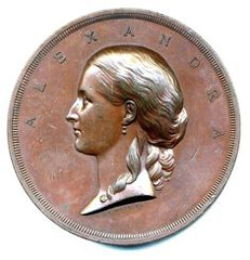 Princess Alexandria medal 1863 obverse