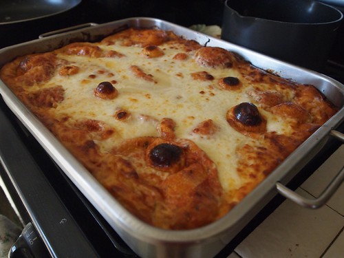 Christmas Lasagna 2013 fresh out of the oven