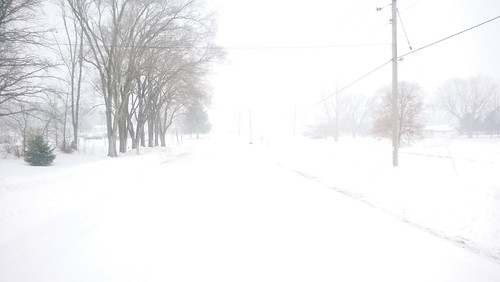 10 mile run with 10 mph winds and +5°F degree wind chill. in. a. snow storm. II.