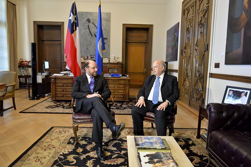 Secretario General de la OEA recibió al Canciller de Chile