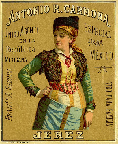 003-Etiquetas de bebidas. Figuras y retratos de mujeres-1890-1920- Biblioteca Digital Hispánica