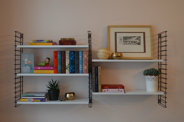 berlin apartment_living room wall shelves with books