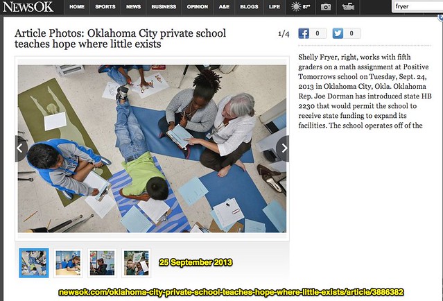 Oklahoma City private school teaches hope where little exists - NewsOK article 25 Sept 2013