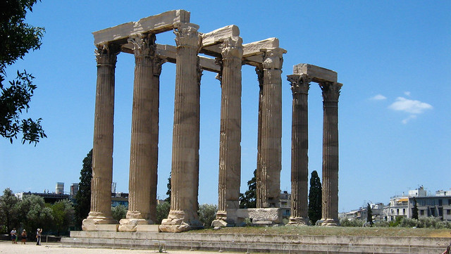 Temple of Olympian Zeus, Athens, Ναὸς τοῦ Ὀλυμπίου Διός, Naos tou Olympiou Dios, Olympieion, Columns of the Olympian Zeus