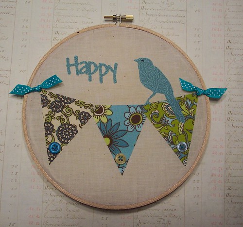 Blue Bird of Happiness Wall Hanging