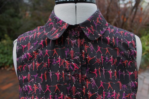 Drop waist shirt dress by Pattern Runway in Tiny Dancer Liberty fabric