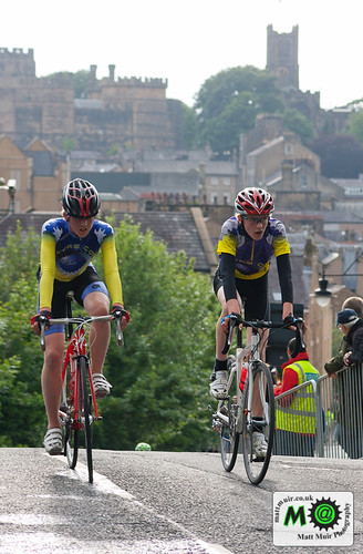 2 Lancaster Cog Set Riders crest the brow of the main climb up Moor Lane in the final stages of the youth even by mattmuir.co.uk