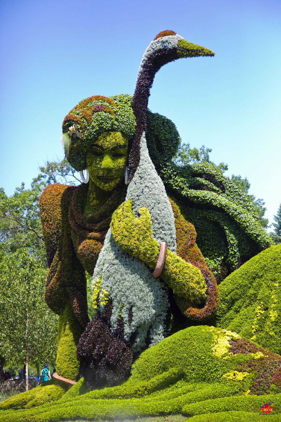 выставка зелёной скульптуры в Монреале