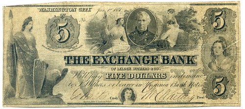 Washington City Exchange Bank note