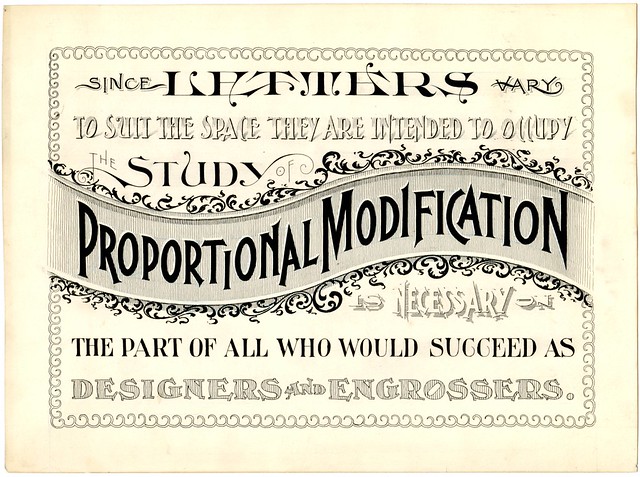Applied Lettering of Proportional Modification