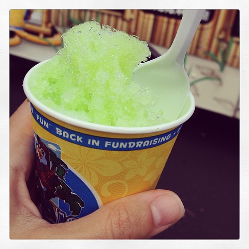 Lunch time social with a fellow company. #shavedice #weekinthelife
