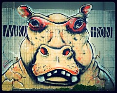 Makatron street art in Fitzroy 2012