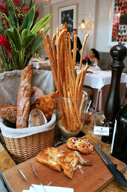 Bread section at La Brezza's Prosecco Brunch
