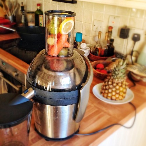 Fairly typical breakfast scene at the moment. #juicing