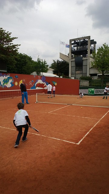 Mini tennis at Roland Garros
