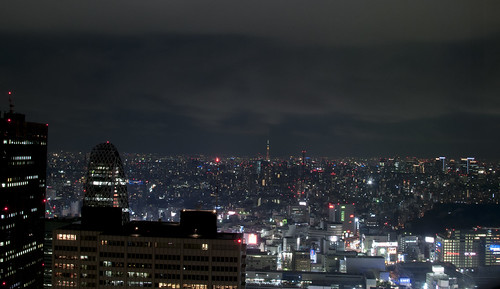 都庁展望台からの夜景（スカイツリー）