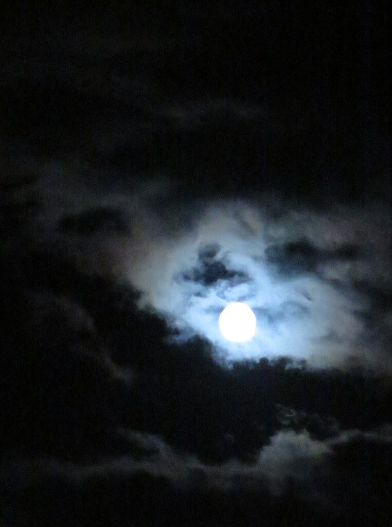 Night clouds & moon