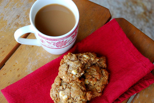 Holiday Cookie Countdown: Biscoff White Chocolate Oatmeal Cookies